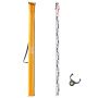 Aluminum telescopic measuring rod 3 m with bubble level and bag
