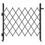 Folding steel lockable gate with wheels, 110x131 cm