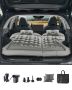 Car inflatable air mattress, gray, with pump and bags