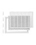Return air filter with grill, steel, W30xH20 inches