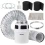 3-in-1 Indoor Electric Dryer Vent Kit with Bucket and Retractable 101.6mm Hose