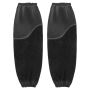 Cowhide fireproof welding sleeves with elastic cuffs