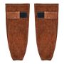 Protective leather welding sleeves, flame resistant
