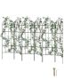 Garden trellis set for climbing plants, 71x20 cm, stainless steel, 6 pcs.