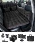 Car inflatable mattress for the back seat, black, with 2 pillows and a bag