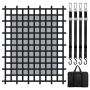 Cargo net for trucks and pickups, 96x81 inches, with straps and hooks