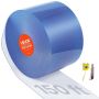 Transparent PVC door strips, 45.7 m x 20 cm, curtains for garages and warehouses