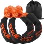 Soft synthetic lifting ropes, 2 pcs., 1.3x56 cm, 20 t breaking strength
