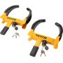 Wheel lock with 6 keys, steel, universal, 2 pcs.
