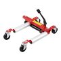 Wheelbarrow with hydraulic jack, 1500 lb. load capacity, 360° wheels