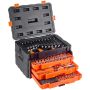 Mechanics tool set 450 pcs., metric and SAE, case with drawer
