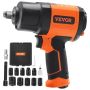 Pneumatic impact wrench 1.27 cm, 1898 n m, CR-V heads, case