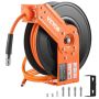 Retractable air hose reel 3/8" x 50 ft, auto-retractable, 300 PSI