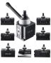 Quick-change tool holder set, 8 pieces, steel, for mini and metal lathes, 254-381 mm