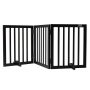 Freestanding 3-Panel Brown Dog Gate, 24" x 60"