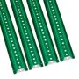 6ft Steel U-Shaped Fence Posts, 4 Pack, Green