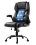 Ergonomic executive office chair black, PU leather, adjustable