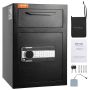 2.5 cubic feet electronic safe with deposit slot, 2 emergency keys