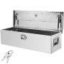 Aluminum tool box for truck body, 99x33x25 cm, silver