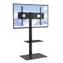 Swivel TV stand 32-65 inches with tempered glass base