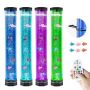 Sensory aquarium lamp for calming, bubble tubes, 16 colors, 80 cm