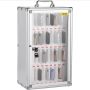 Mobile phone storage cabinet, 36 slots, aluminum, with handle and lock
