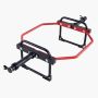 Trap bar hex barbell, 50 mm, 240 kg, red, for strength training