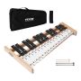 Xylophone with metal keys, 27 notes, with bag