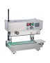 Continuous vertical stainless steel tape sealing machine for bags, 6-12 mm