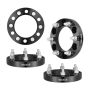 Riteņu adapteri ar 6 izciļņiem, 108 mm, M12 x1,5, melni, 4 gab.