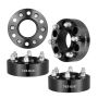 Wheel spacers 2 inch, forged, M14 x 2, black, 4 pcs.