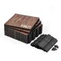 Portable dance floor tiles 12.4x12.4 inches, 9 pieces, oak pattern