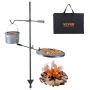 Swivel steel fire pit barbecues, adjustable grills