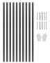 Metal Folding Aluminum Landscape Edging, 60 inches, 10 pcs.