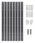 Metal Aluminum Alloy Landscape Edging, 8pcs, 72 inches