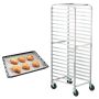 Aluminum muffin baking rack, 20 tiers, 66x51.8x177.8 cm