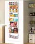 Sturdy Steel 8-Tier White Over-the-Door Pantry Organizer