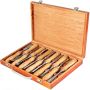Wood chisel set 12 pcs., 95 mm, lathe