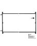 Adjustable iron gate installation kit, for 40-72 inch wide wooden fence