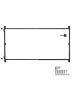 Gate installation kit, iron, for wooden fence, for openings 60-96 inches wide