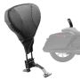 Motorcycle seat back protector, black, harley touring 2009–2024