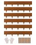 Steel Flexible Garden Landscape Edging, 40 x 8 inches, 6 pcs.