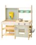 Wooden outdoor kitchen play set for children
