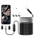 Endoscope camera with 15 m cable, 1920P HD, 8 LED lighting, IP67 waterproof