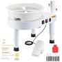 Ceramic wheel shaping machine, 28 cm, white, adjustable speed