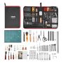 Leatherworking tool set, 61 pcs., with storage bag