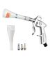 Automotive high-pressure air cleaning gun with 2 nozzles, 360° rotation