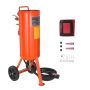 Powerful 37.9 L sandblaster, 60-110 PSI, with 2 nozzles and 228.6 cm hose