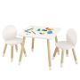 Children's table and 2 chairs, multifunctional set