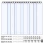 PVC strip curtain for doors, transparent, 96.5x213.4 cm